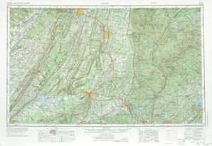 Rome topographical map