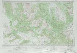 Prescott topographical map