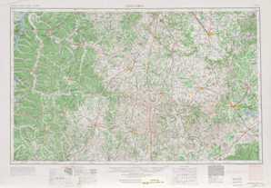 Columbia topographical map