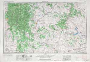 Santa Fe topographical map