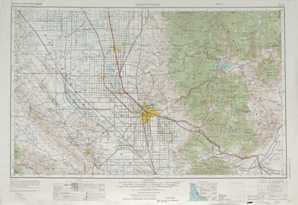 Bakersfield topographical map