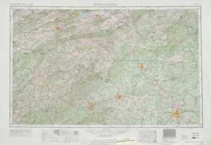 Winston-Salem topographical map