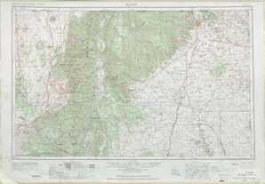 Raton topographical map
