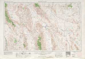 Death Valley topographical map