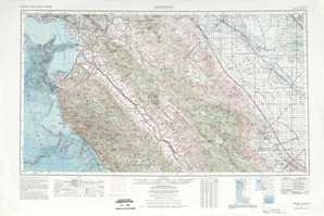 Monterey topographical map