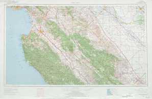 Santa Cruz topographical map