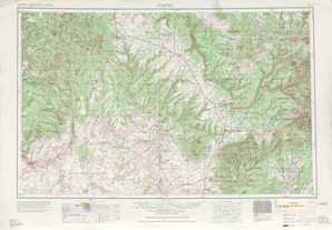 Cortez topographical map