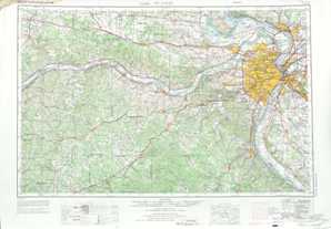 St Louis topographical map