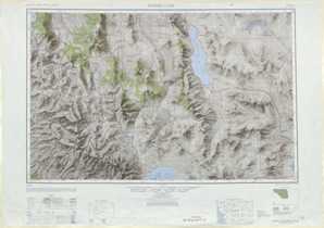 Walker Lake topographical map