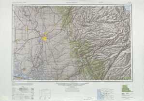 Sacramento topographical map