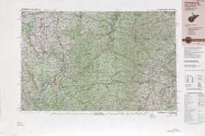 Clarksburg topographical map