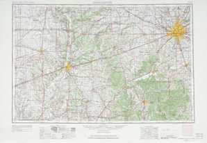 Indianapolis topographical map