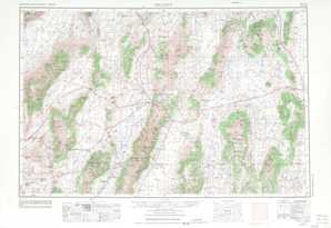 Millett topographical map