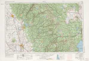 Chico topographical map
