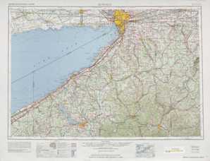 Buffalo topographical map
