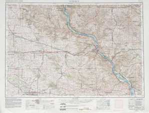 Dubuque topographical map