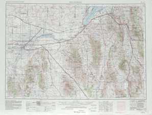 Pocatello topographical map