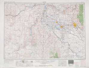Boise topographical map
