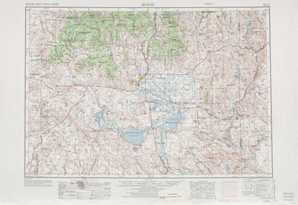 Burns topographical map