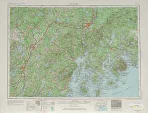 Bangor topographical map