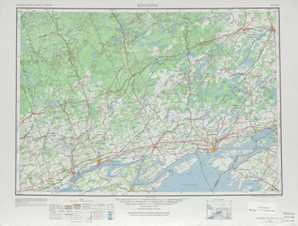 Kingston topographical map