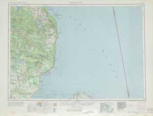 Tawas City topographical map
