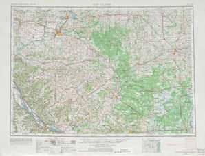 Eau Clare topographical map