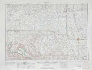 Huron topographical map