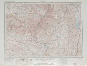 Baker topographical map