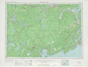 Fredericton topographical map
