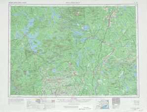 Millinocket topographical map