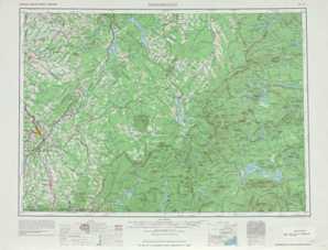 Sherbrooke topographical map
