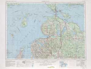 Cheboygan topographical map