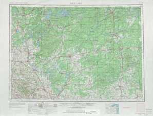 Rice Lake topographical map