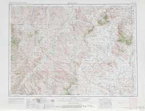 Ekalaka topographical map