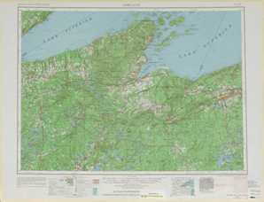 Ashland topographical map