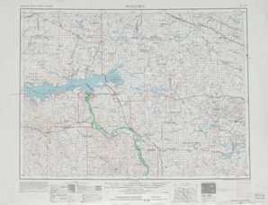 Mc Clusky topographical map