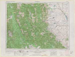 Choteau topographical map
