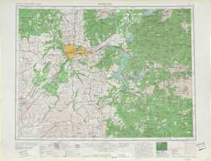 Spokane topographical map