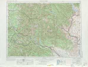 Wenatchee topographical map