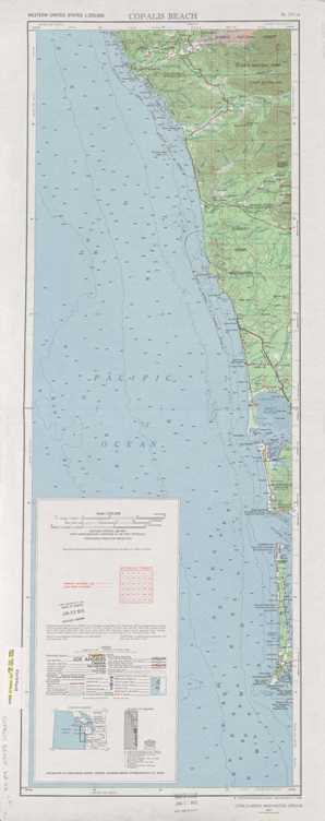 Copalis Beach topographical map