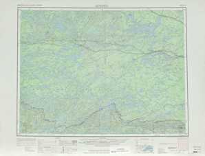 Quetico topographical map