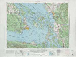 Victoria topographical map