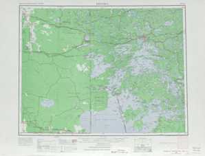 Kenora topographical map