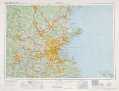 Boston USGS topographic map 42070a1 at 1:250,000 scale