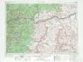 The Dalles USGS topographic map 45120a1 at 1:250,000 scale