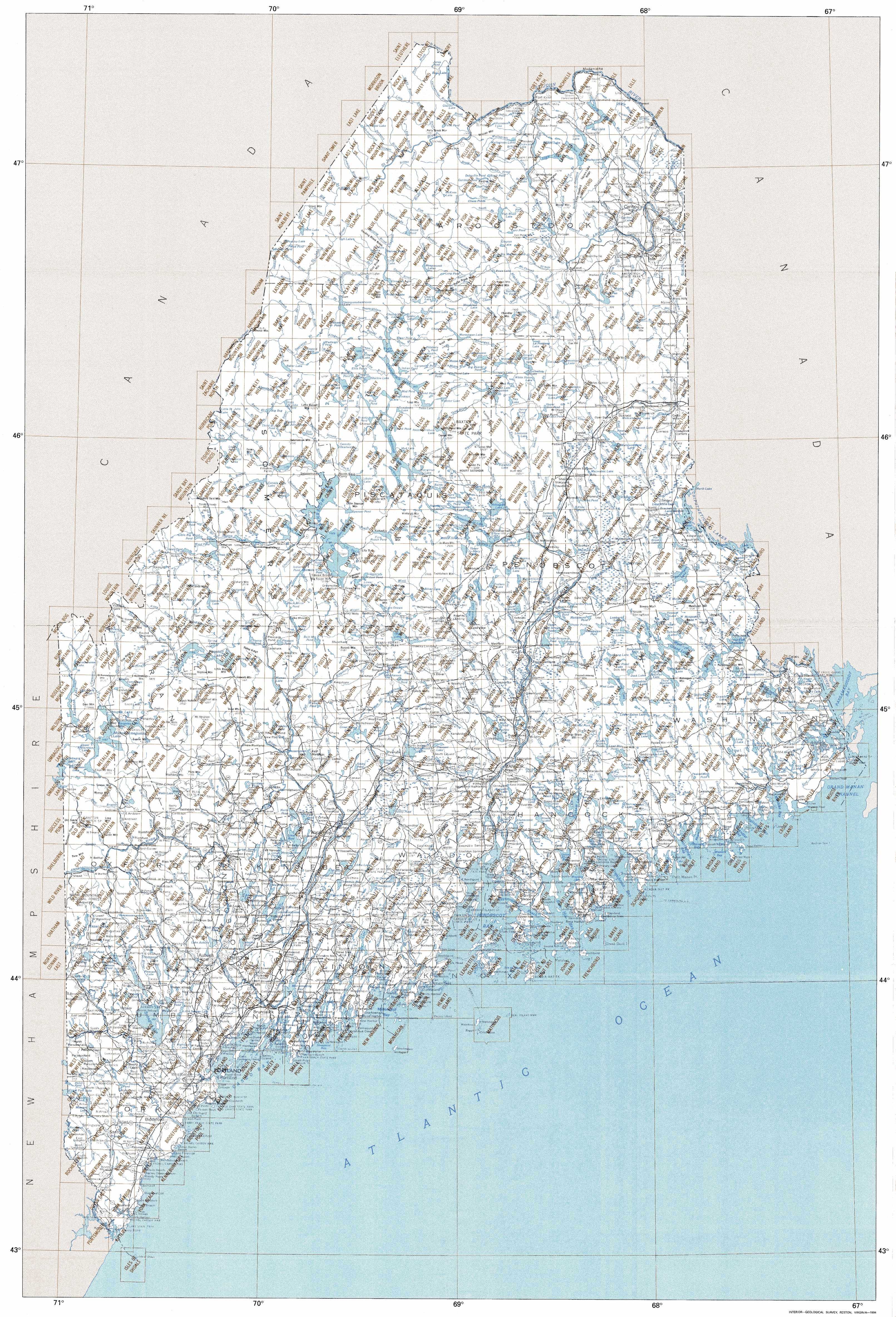 1:24000 Scale 7.5 X 7.5 Minute 2000 26.5 x 20.8 in YellowMaps Vinalhaven ME topo map Historical Updated 2001