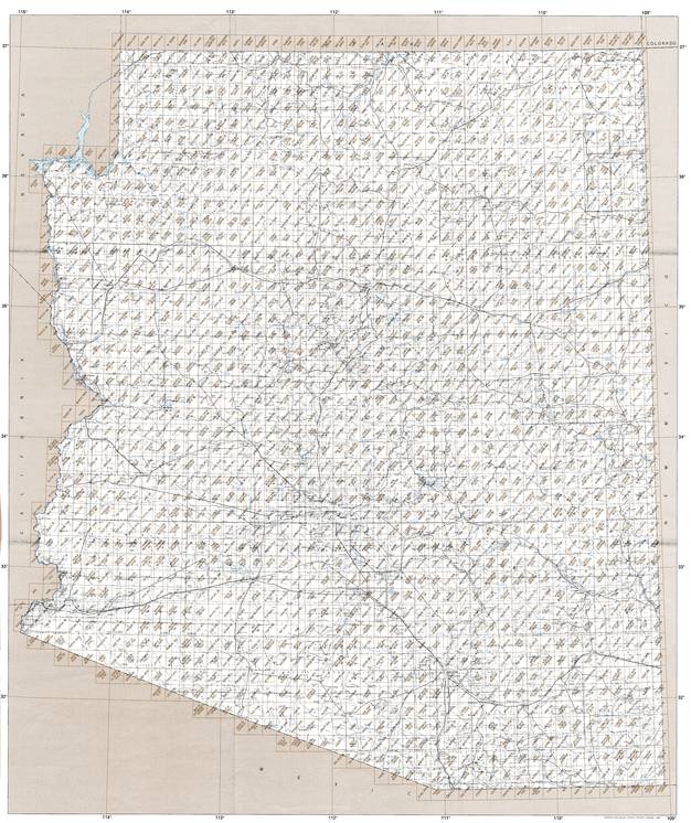 USGS 1962-23.00 x 28.58 Topo Map Supai Arizona Quad 