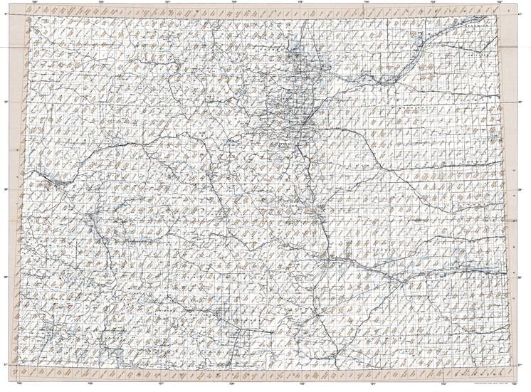USGS mapa topográfico Dove Creek Colorado 1982-100K 