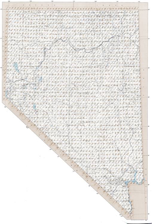 NV topo index map 24k Scale